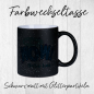 Preview: Farbwechseltasse mit Glitter